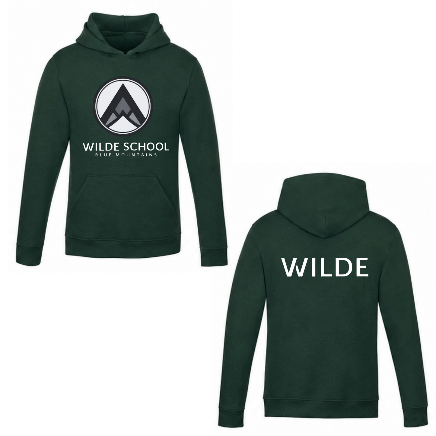 WILDE School Hooded Sweatshirt - Forest Green