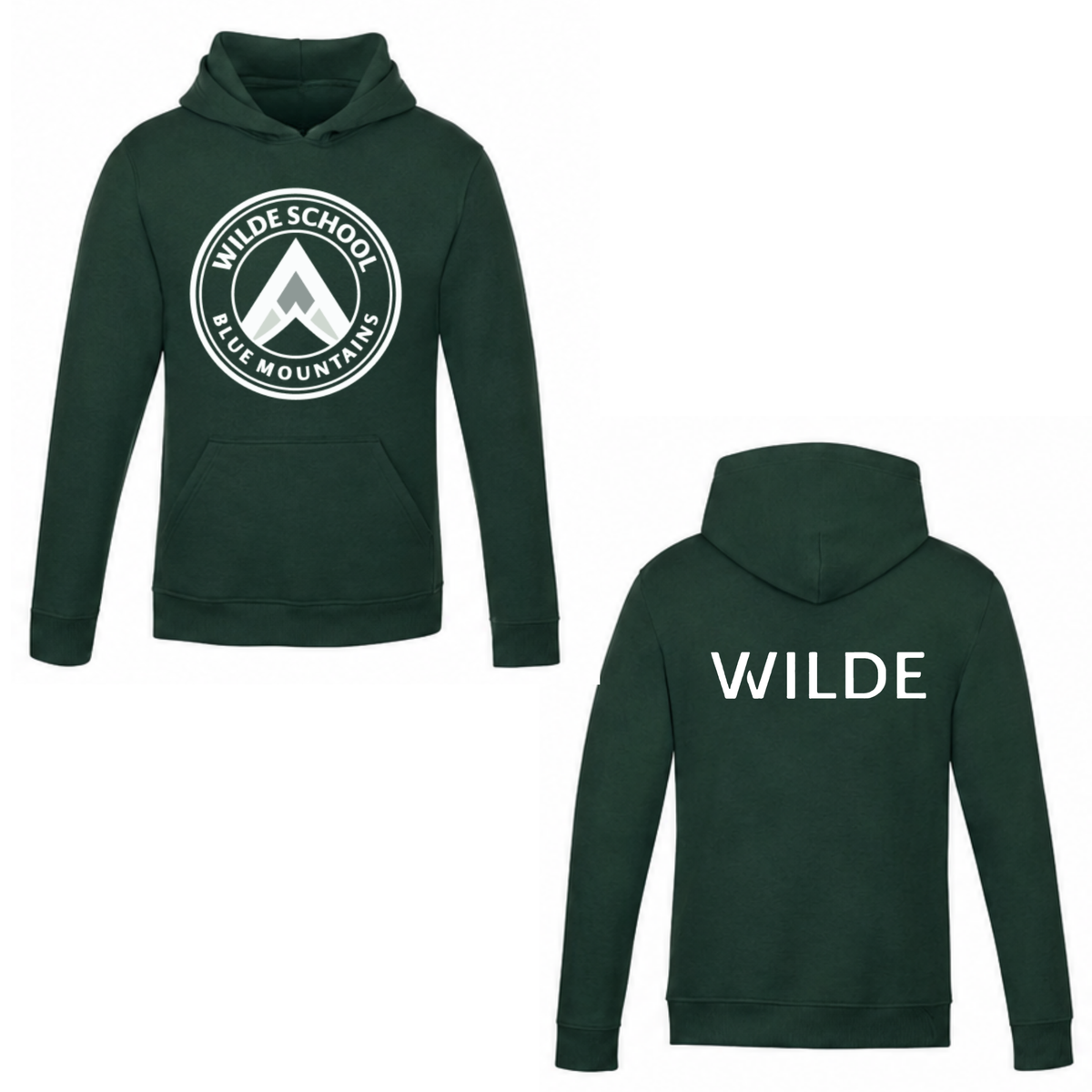 WILDE School Hooded Sweatshirt - Forest Green