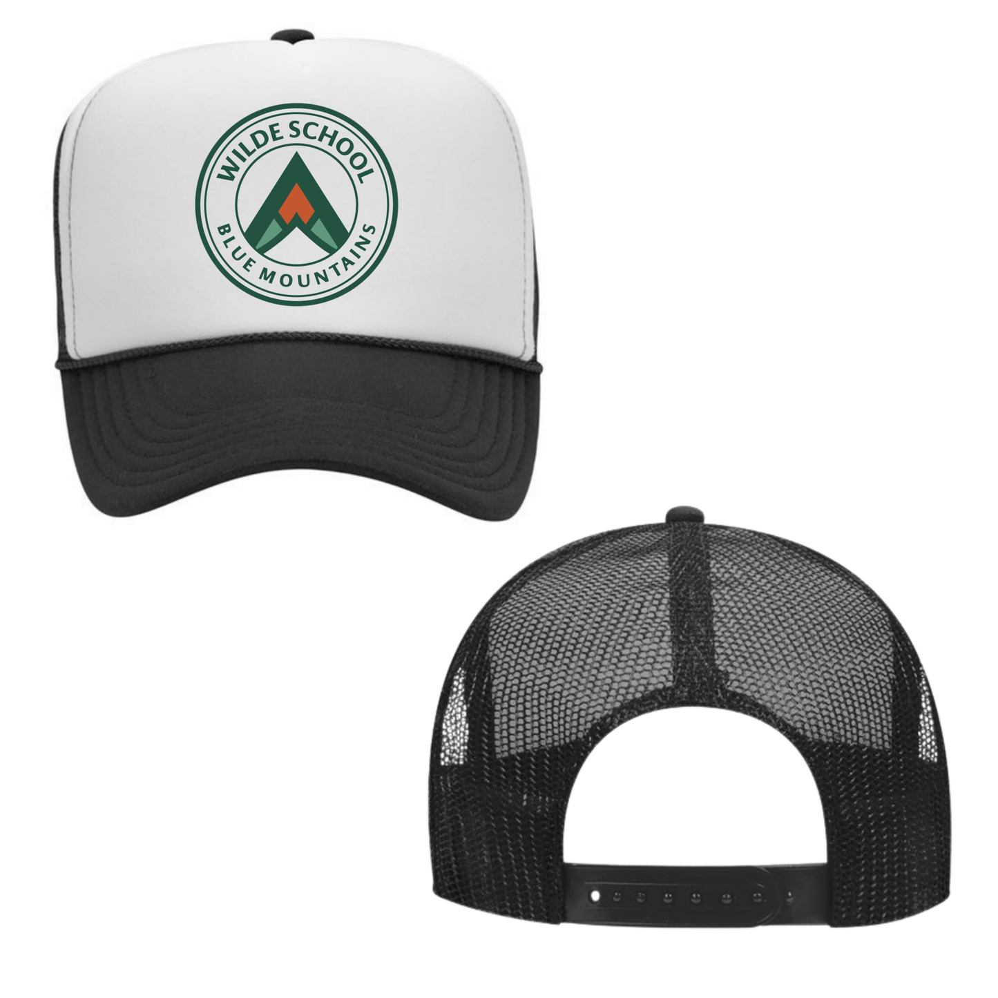 WILDE School Mesh Back Hat - Black / White