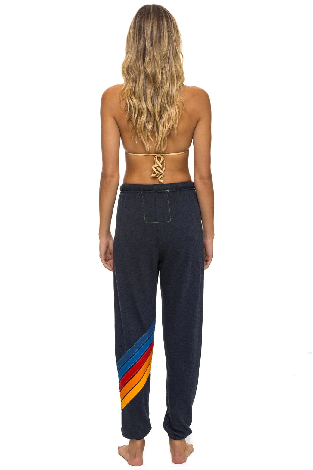 Aviator Nation Women's All Seasons Circle Chevron Sweatpants - Charcoal