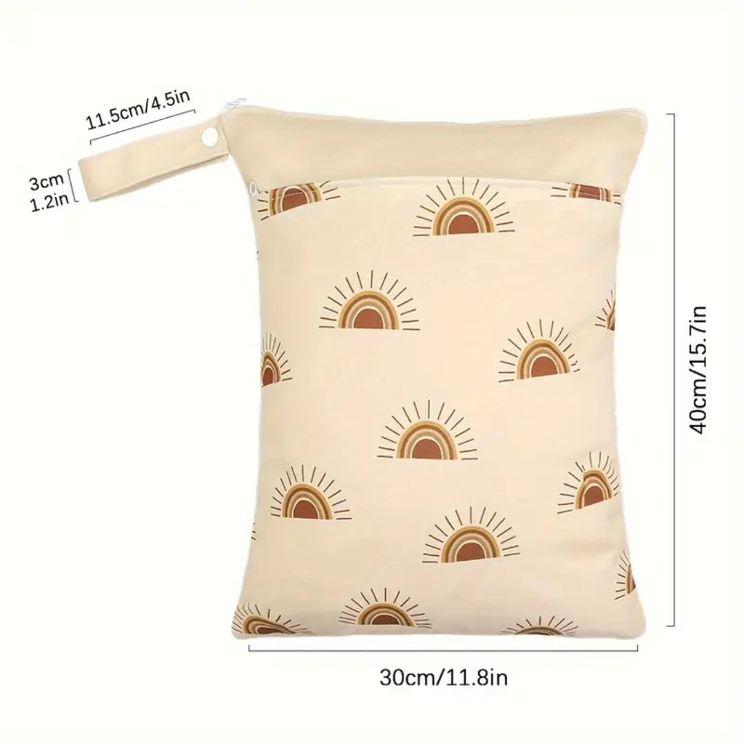 Wet-Dry Zippered Travel Bag - Macchiato Sunset