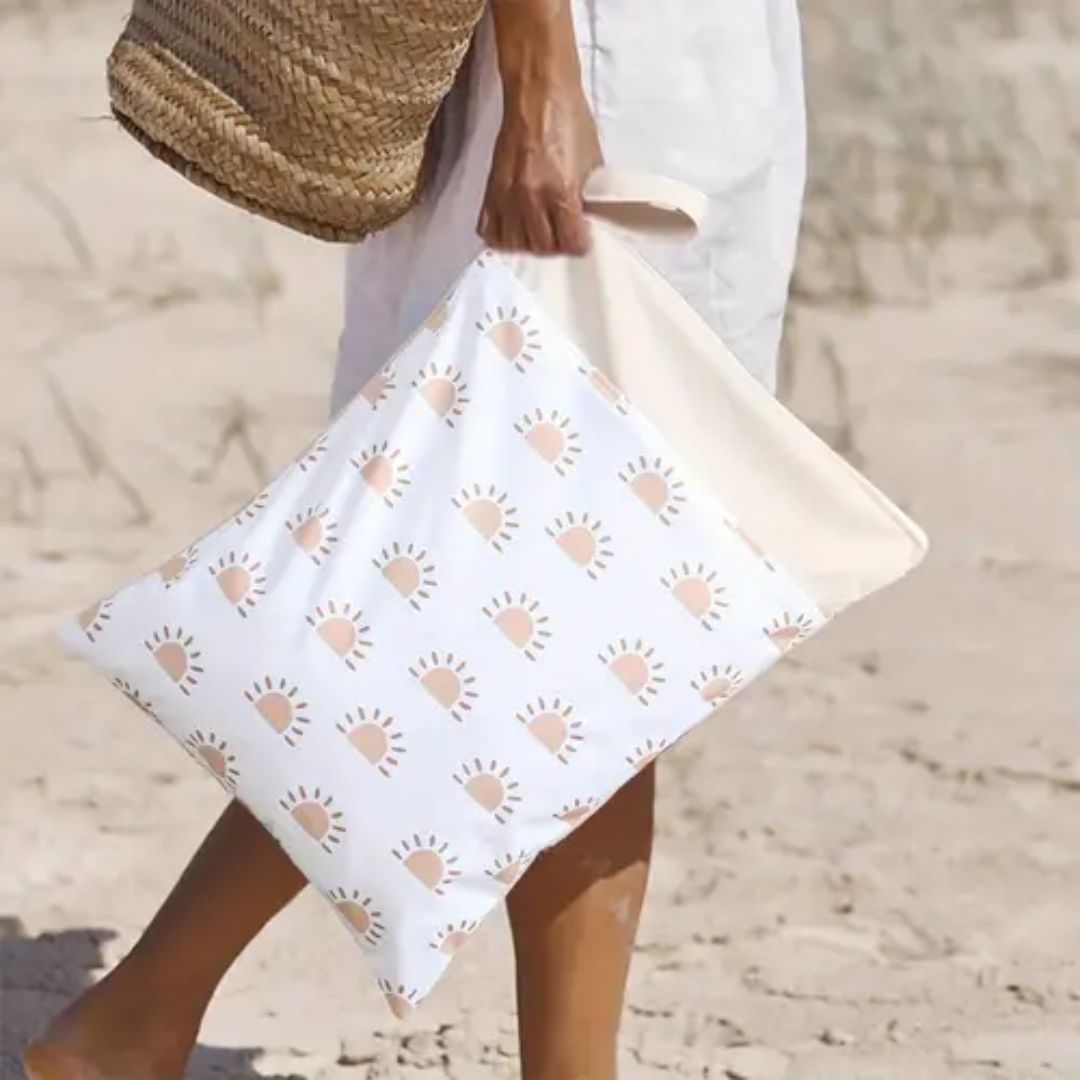 Wet-Dry Zippered Travel Bag - Vanilla Sunset