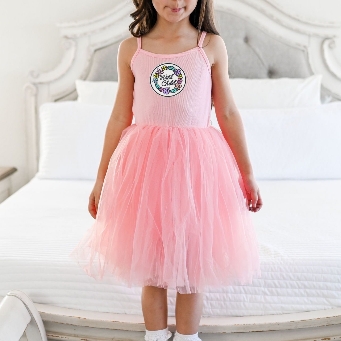 Wild Child Parker Dress - Bubblegum Pink