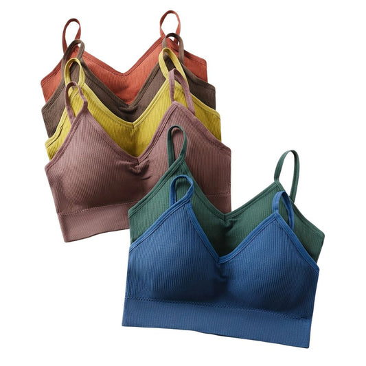 Wireless Ribbed Bralette - Earth Toned Collection