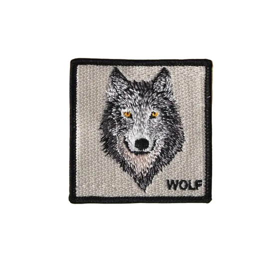 Iron on Patch - Wolf (6.5 cm x 6.5 cm)