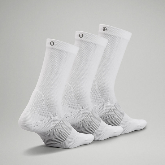 lululemon -  Women's Power Stride Crew Socks *3 Pack - White