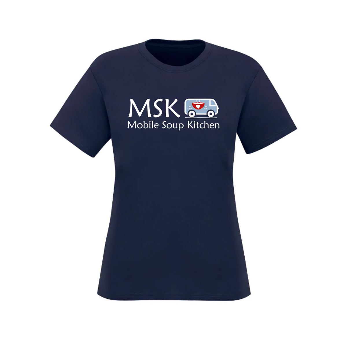 Mobile Soup Kitchen Staff Short Sleeve Shirt - Women's / Navy