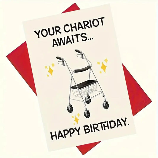 Your Chariot Awaits... Birthday Card