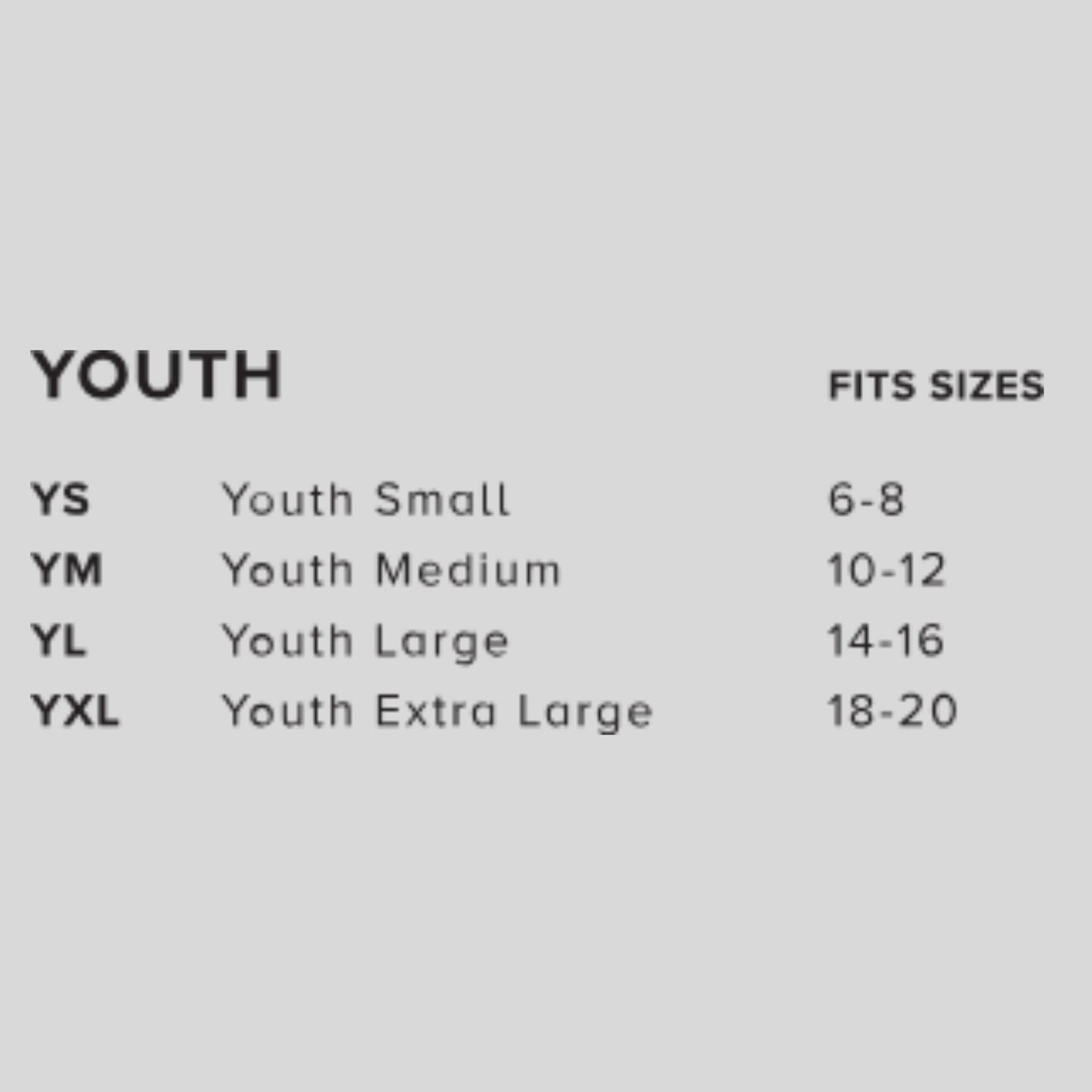 Youth Unisex Short Sleeve Tee - Black