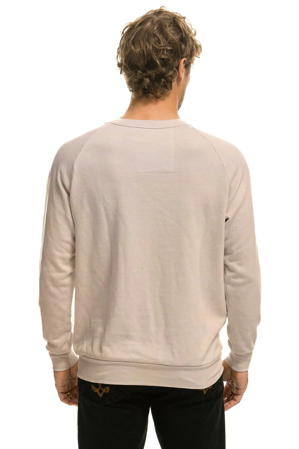 Aviator Nation Adult Unisex Logo Crew Sweatshirt - Sand
