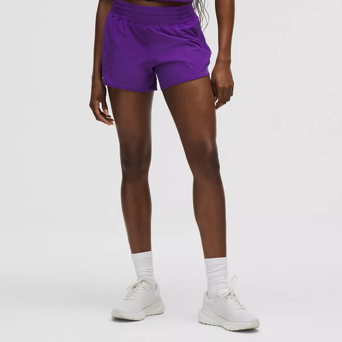 lululemon -  Hotty Hot High-Rise Lined Short 4" - College Purple