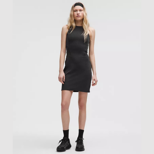 lululemon -  Ribbed Softstreme Slim-Fit Tank Dress - Black