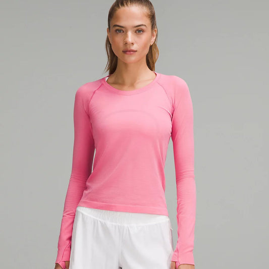 lululemon -  Swiftly Tech Long-Sleeve Shirt 2.0 *Waist Length - Sakura Pink / Sakura Pink