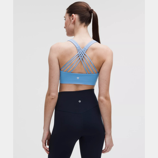 lululemon FlexyFlex Strappy Yoga Bra Light Support, A-C Cups - Pool Party