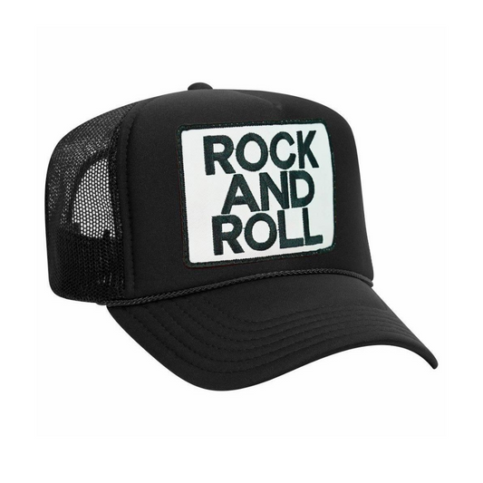 Aviator Nation - Rock and Roll Adult Trucker Hat - Black