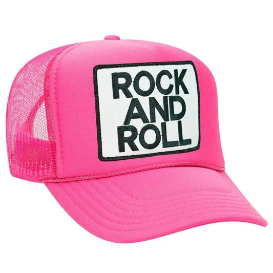 Aviator Nation - Rock and Roll Adult Trucker Hat - Neon Pink