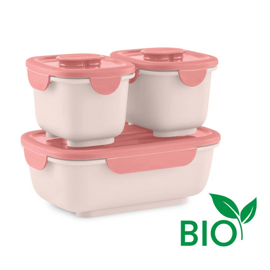 OmieLife - OmieGO Stackable Containers - Coral
