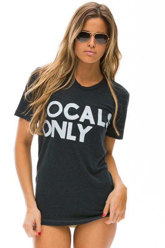 Aviator Nation - Adult Charcoal Locals Only Tee Short Sleeve Shirts Aviator Nation 