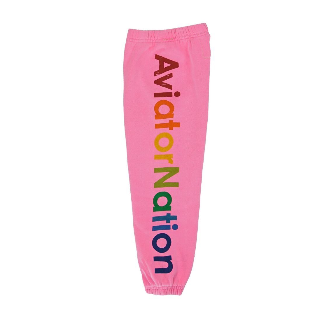 Aviator Nation - Kid's Sweatpants - Neon Pink Pants Aviator Nation 